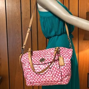 Coach Op Art Leah Signature Bag Tote 13142